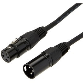 Pulse PLS00266 DMX Lead, 3 Pin XLR Male to Female, 2m, Black