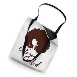 Cute & Coiled Black Queen Natural Curly Afro Black Girl Hair Tote Bag