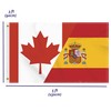 3×5 FT Canada Spain Flag, Large 100D Canadian Spanish Friendship