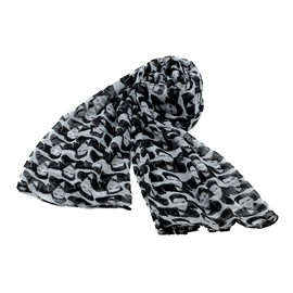 Lingso Women Scarf for Girl Boy Men as Gift Fashion Elvis Presley Black wraps