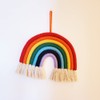 Gibsob Macrame Rainbow Tapestry Decoration, Rainbow Wall Hanging, Macrame Rainbow