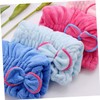 FRCOLOR Bowknot Microfiber Hair Drying Cap for Quick Absorption Lightweight