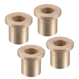 Kozelo Set of 4 Flange Sleeve Bearings - [10mmx16mmx20mm] Sintered Bronze Self-Lubricating Bushing for Machine Axis