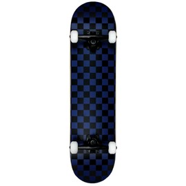 Krown KRRC-57 Rookie Checker Skateboard, Black/Blue, 7.75"