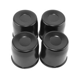 Rtrhinotuning Stainless Steel Push Through Center Caps 4.25" for Trailer Truck Rv Wheel Rims Chrome Trailer Hub Cap 4.11" Hight 4 PCS Wheel Center Caps