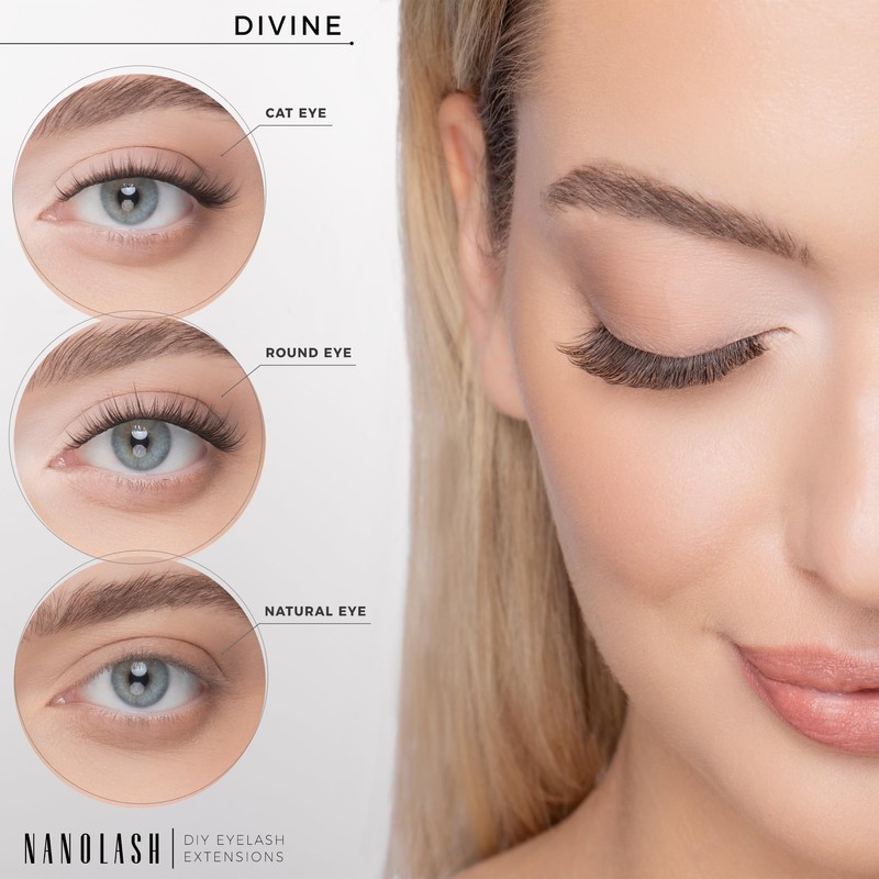 Set for Cluster Eyelashes for DIY Eyelash Extension at Home