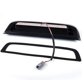 PIT66 LED 3rd Brake Light, Compatible with 14-18 GMC Sierra 1500/15-18 GMC Sierra 2500HD 3500HD/14-18 Chevy Silverado 1500/15-18 Chevy Silverado 2500HD 3500HD Smoke Lens Black Housing