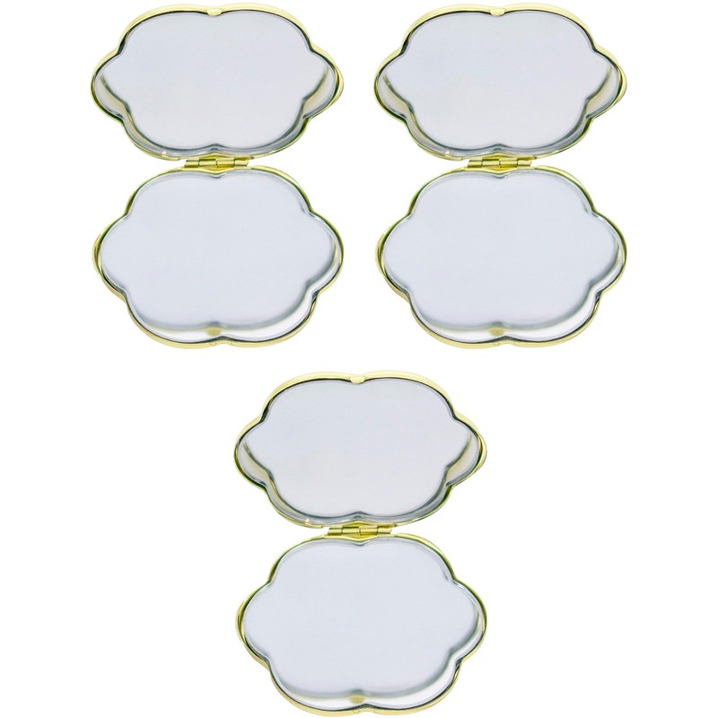 Stephanie Imports - Juego de 3 espejos compactos de doble
