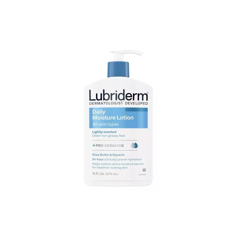 Lubriderm Daily Moisture Hydrating Body and Hand Lotion with Vitamin