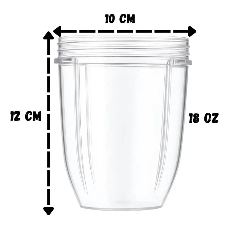 Paquete 2 Vasos Para Nutribullet (18 Y24 Oz)