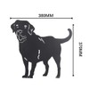 Metal Dog Statue Garden Stake Labrador Silhouette Animal Sculpture for