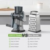 EDEFISY Cheese Grater Hand Crank Rotary Vegetables Shredder with Handle,