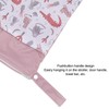 2pcs Hanging Diaper Bag Waterproof Double Pockets Zipper Closure Baby