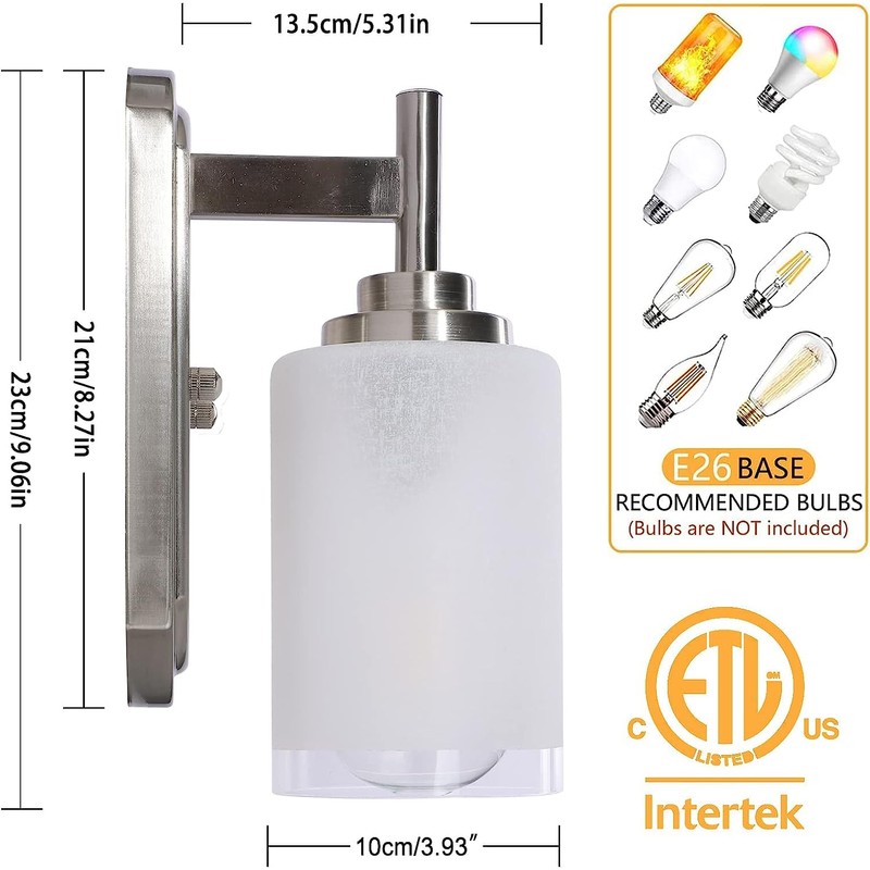 Galtlap Sconces Wall Lighting Set of Two Bathrooom Vanity Light