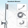Elefloom Shower Faucet Set, 10 Inch Chrome Wall Mounted Shower