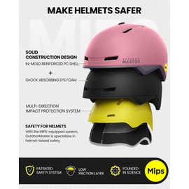 OutdoorMaster Diamond II MIPS Ski Helmet with Ski Goggles PRO Set - Adjustable Fit Snowboard Helmet and Snow Goggles Set - Snow Sport Helmet for Men, Women & Youth - Matte Pink, S