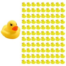 Charmoon Duck Bath Pool Sounding Soft Toy Doll Duck Festival Giveaway (100pcs)