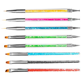 Create Stunning Nail Art with HOMEREVEL Brush Set - 8 Nail Art Brushes for Precise Designs and Fine Detailing - Perfect for Salons and DIY at Home