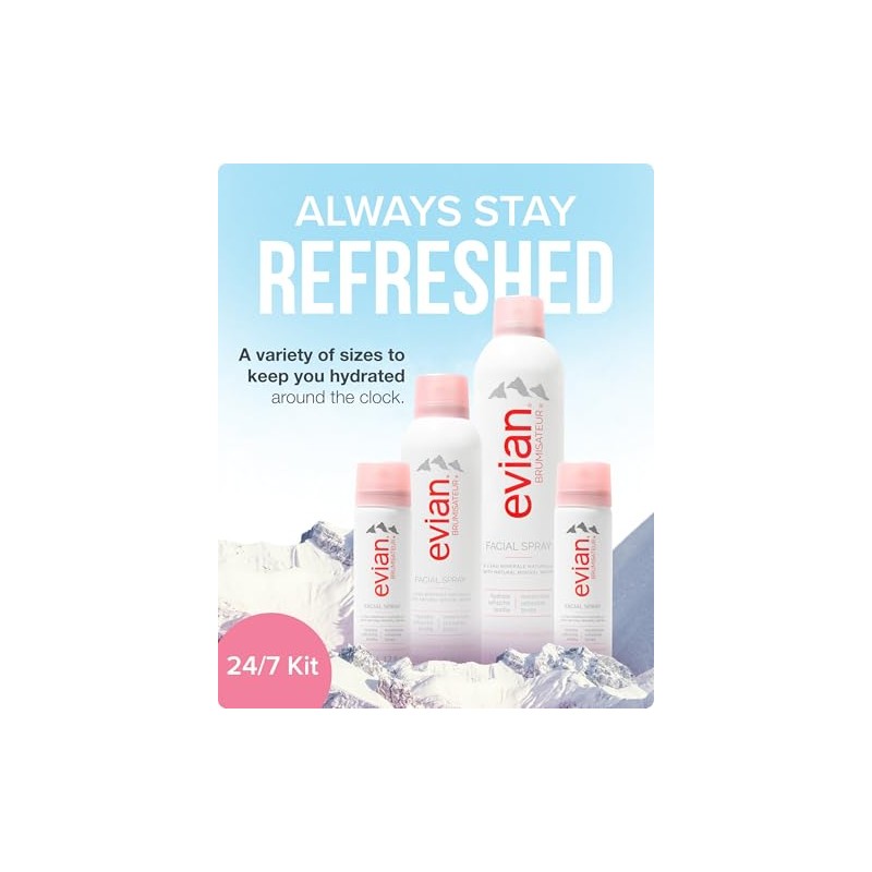 Evian Facial Spray 24/7 Kit