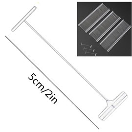 Loopunk 10000 Pieces 2 inch I-sShaped Plastic Needle Clothing Tag Gun Needle, Standard Tagging Gun Fasteners Plastic Regular Garment Clothing Price Tag Label Standard Tagging Barbs.