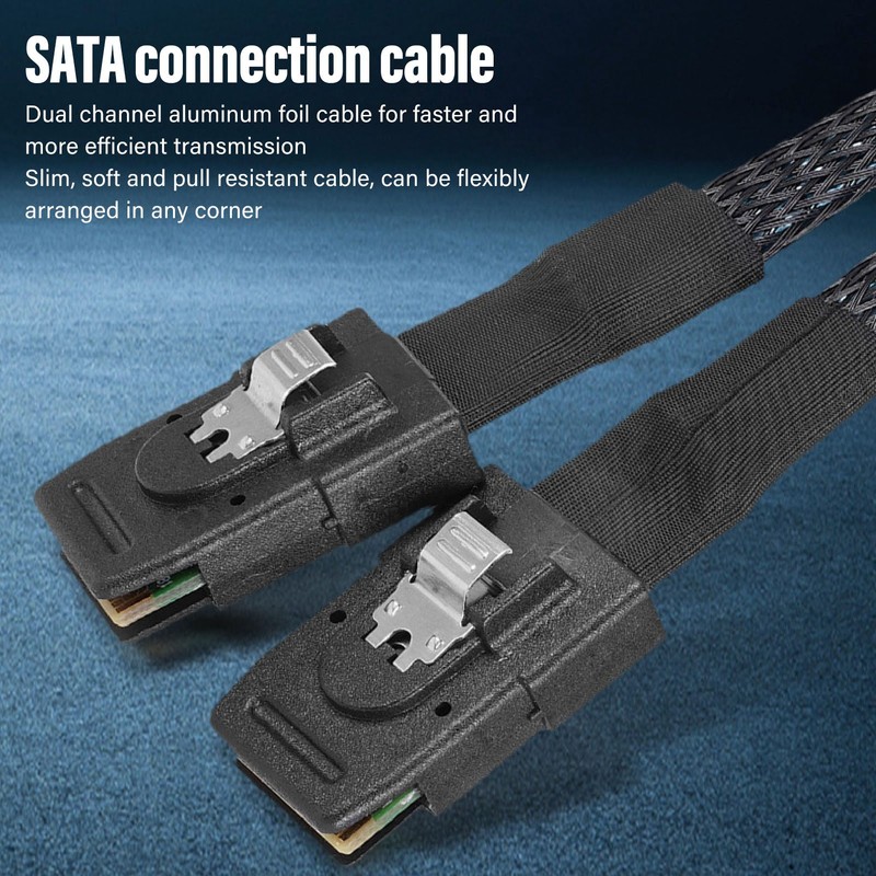 Mini SAS SFF 8087 Cable Dual Straight Head Computer Server