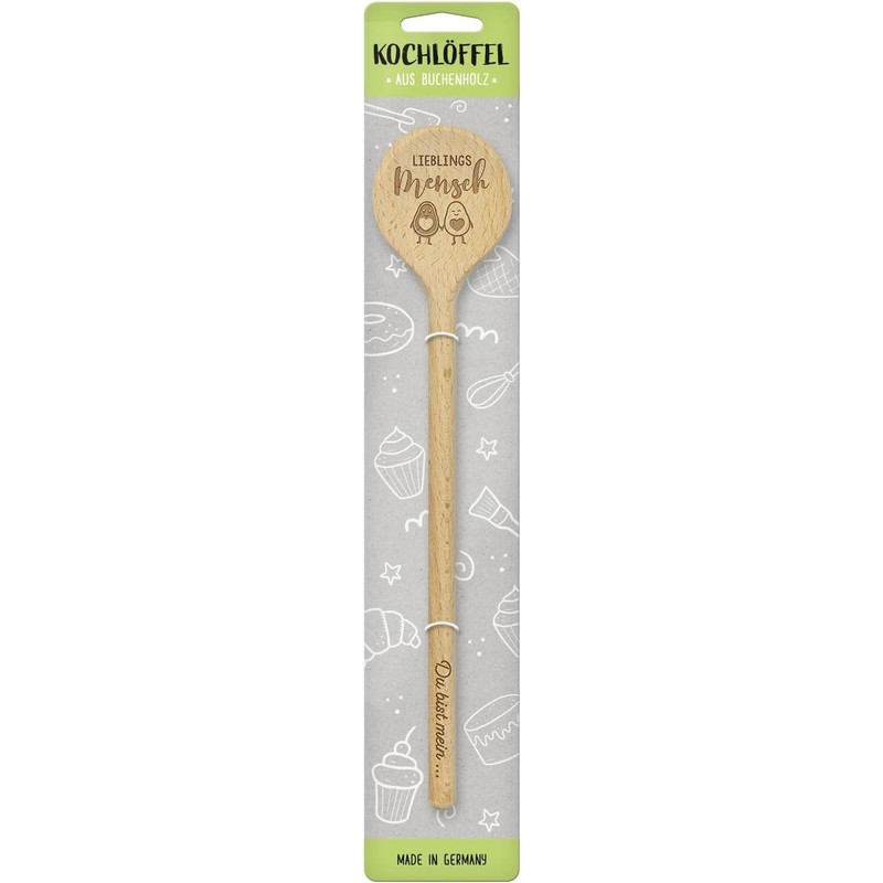 GRUSS & CO 47811 "Human" Wooden Spoon Beech Wood Cooking
