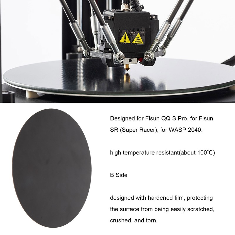 Magnetic Hot Bed Sticker Round 10.6in High Temp Resistant B