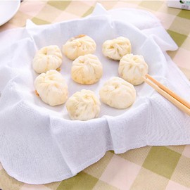 6 Pieces Kitchen Cotton Steamer Cloth Steamed Bun Dumplings Steamer Cloth Breathable Safe Hygienic