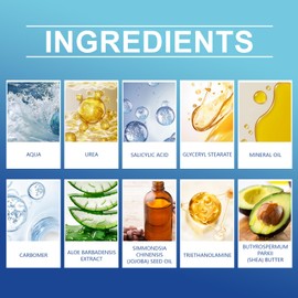 Urea Foot Cream 60% Callus Remove Foot, Foot Cream Dry Feet, Intensive Cracked Heel Repair, Moisturizer for Dry Feet, Calluses & Callus Remover, Fast Absorbing, Non-Greasy, Hand & Heel Cream