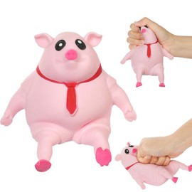 Ainiv Stress Toy Pigs Anti-Stress Toy, Cute Pig Stress Toy, Squishy Squeeze Toys Fidget Toy Travel Toy Sensory Autism Toy Party Gifts for Children Adults