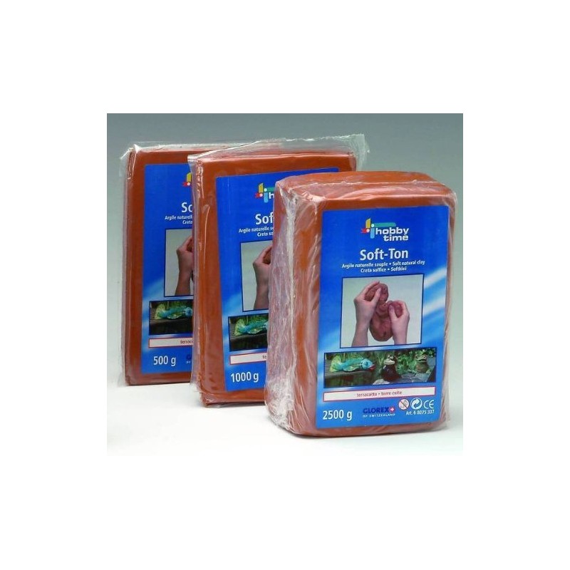 Soft Clay Modelling Clay Terracotta Air-Hardening / Flammable 1040° 500g
