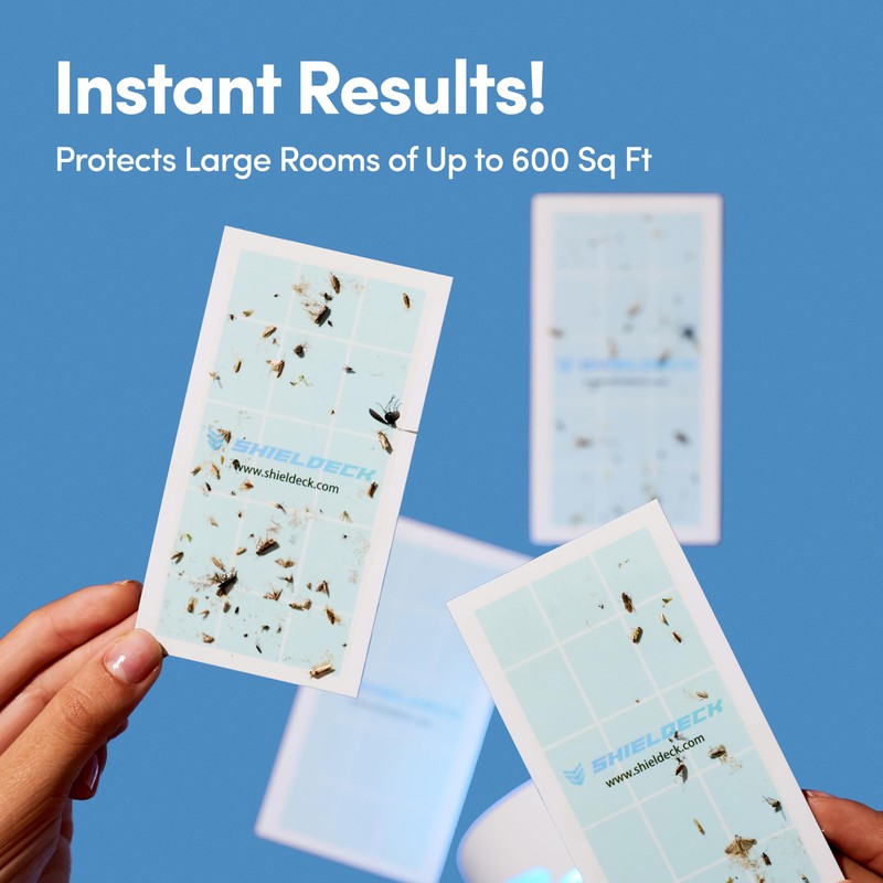 Shieldeck BuzzTrap Refills - 8-Pack Sticky Pads - Indoor Flying