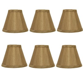 Upgradelights Bronze Silk 5 Inch Empire Clip On Chandelier Lamp Shades (Set of six shades) 2.5x5x4.25