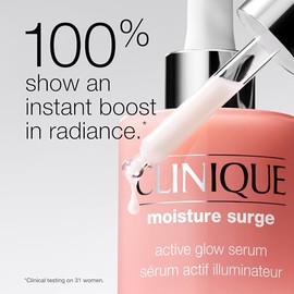 Clinique Moisture Surge Active Glow Serum con ácido láctico, ácido hialurónico + vitamina C | Hidratante, ligero y sin aceite