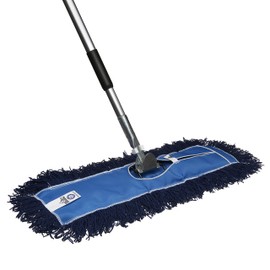 Nine Forty 18" Premium Nylon Dust Mop- Heavy Duty Mop Head for Industrial, Commercial, and Residential Cleaning - Dry Floor Duster for Hardwood Surfaces and Commercial Applications - Blue