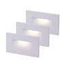 CLOUDY BAY 120V Dimmable LED Indoor Outdoor Step Light,3-Pack,3000K Warm