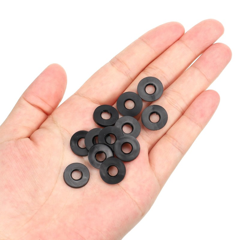 PATIKIL M6 Rubber Flat Washers 10pcs 6mm ID 13mm OD
