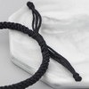 Matching Yin Yang Friendship Bracelets for 2, Adjustable Black and