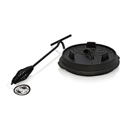 Petromax Universal Steel Lid Lifter for Dutch Ovens, Outdoor Camp Cooking Utensil for Handling Hot Campfire Cookware Lids, 13.8" Long
