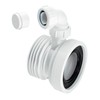 Mcalpine WC-CON1V Straight Rigid WC Connector with 1.25" Universal Vent