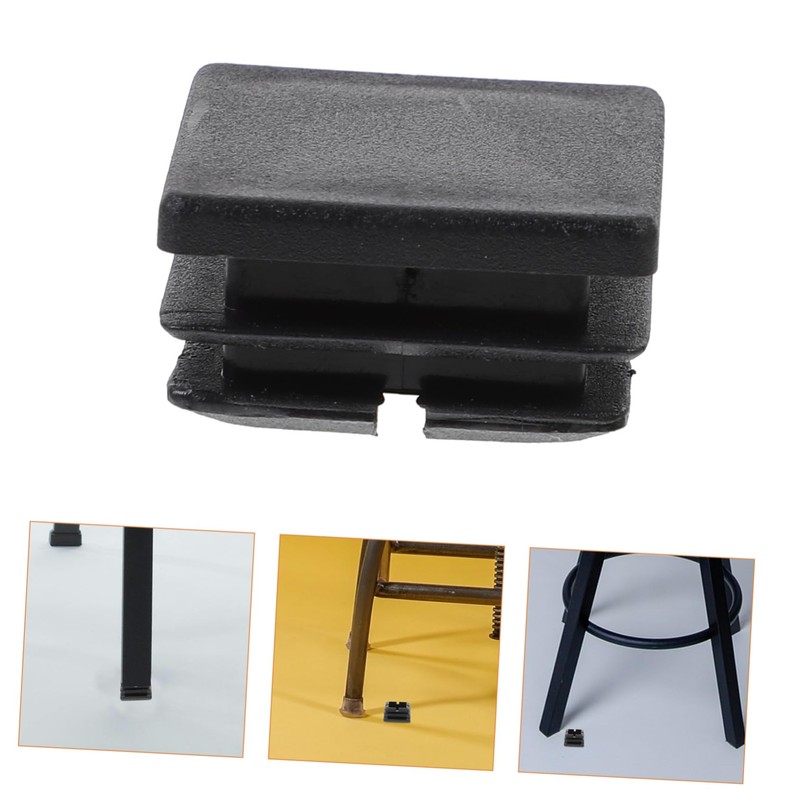 TEHAUX 1set Tube End Caps Durable Furniture Leg Glides Easy