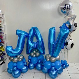 40 Inch Blue Letter C Balloons Alphabet C Letter Balloons Foil Mylar Big Letter Balloons for Birthday Party Anniversary New Year Graduation Wedding Decorations