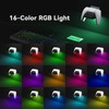 2 Pack Controller Holder Stand with 16-Color RGB Light