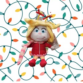 Toy Factory Dr Seuss The Grinch 2018 Illumination Movie - 8" Cindy Lou Who Plush Doll - RARE