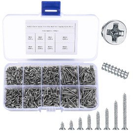 M2 Self Tapping Wood Screws, Cross Head Screws, Pan Head Screws, Self Drilling Cup Screws, Countersunk Screws - M2x (4mm/5mm/6mm/8mm/12mm/16mm/20mm)