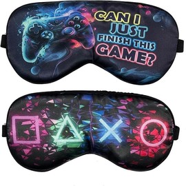 2 Pcs Sleep Eye Mask, Guys Blackout Sleeping Mask for Kids Adult Children's Travel Eye Mask Eye Cover Blindfold for Game - Colour: 2 Pcs Game Mask - Style 3