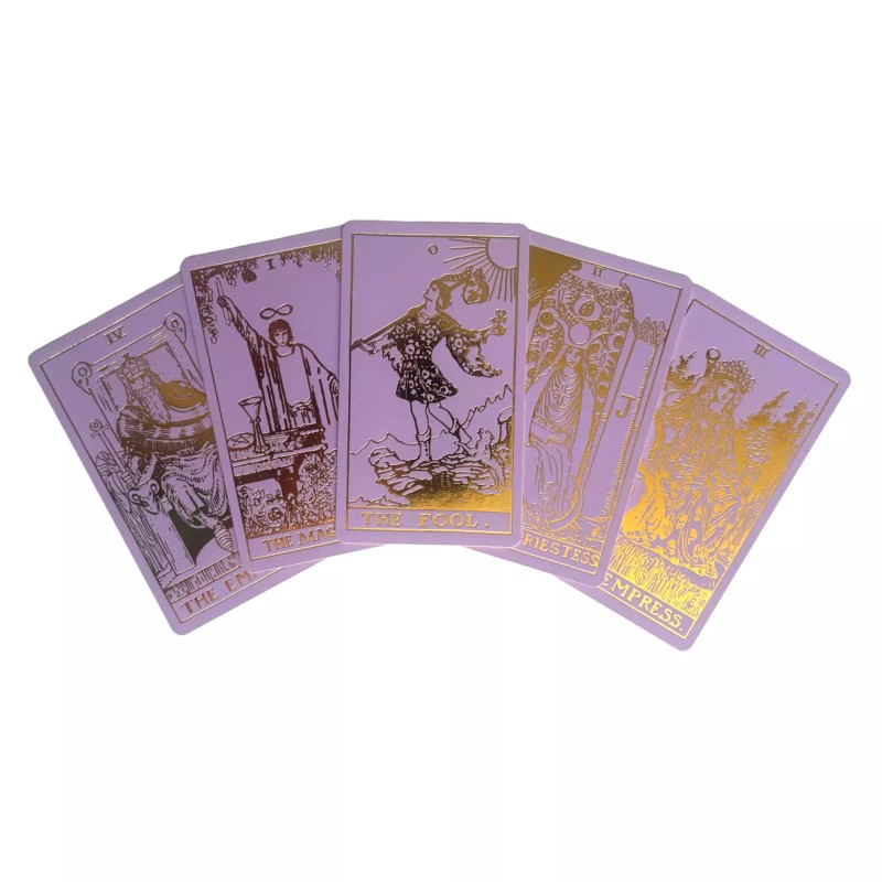 Lavender Tarot & Guide | Classic Tarot Design and Gold