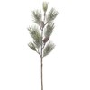SilksAreForever 38" Frosted Artificial Needle Pine & Pinecone Stem -Green