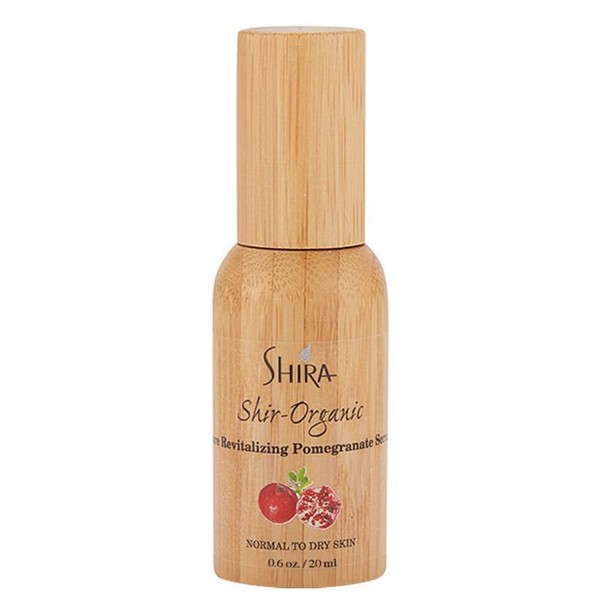Shir-Organic Pure Pomegranate Serum for Face Provides Healthy Skin Tone and Texture Effective Solution for Mature and Aging Skin For Normal to Dry Skin Type. (20 ML)