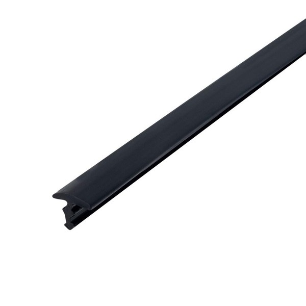 Outwater Plastic T-molding 9/32 Inch Black Flexible Polyethylene Center Barb